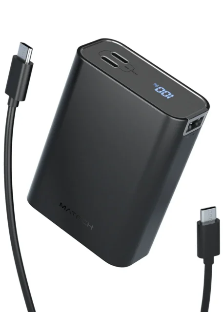 ブラックの超小型モバイルバッテリー「PowerCube 20000」