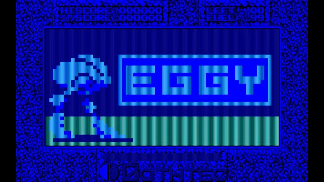 『エギー PC-8801』のゲームタイトル画面