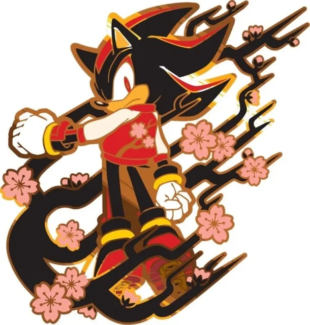 ソニックレーシング クロスワールドで配布される「SONIC ART」シャドウ（桜）ステッカー