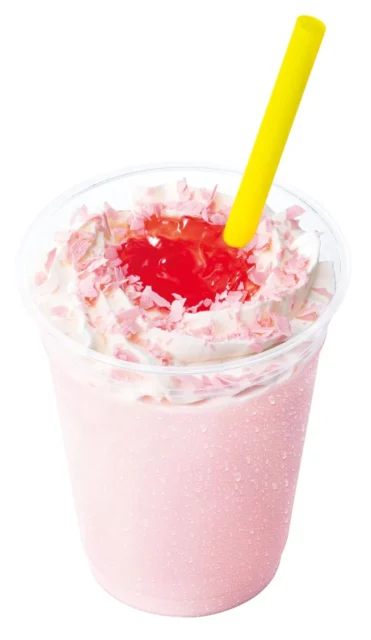 ロッテリアのさくらパフェシェーキ