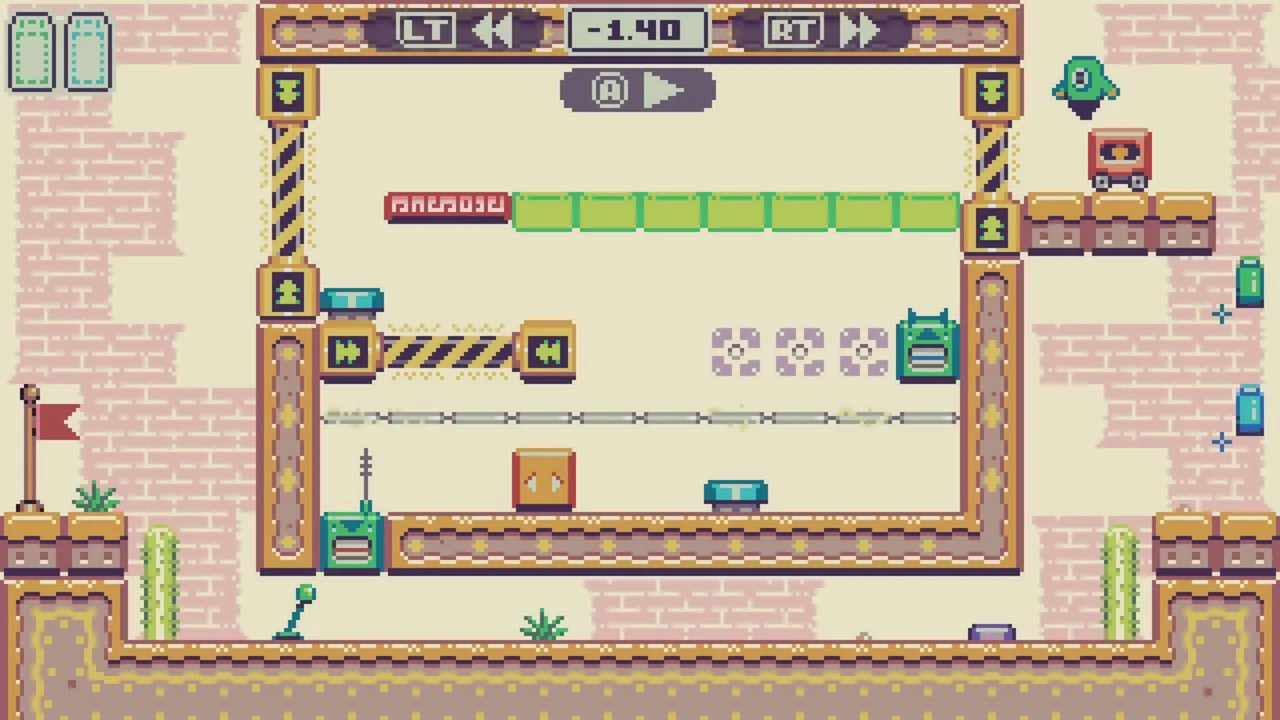 FILMECHANISMの巻き戻し後のゲームプレイ画面