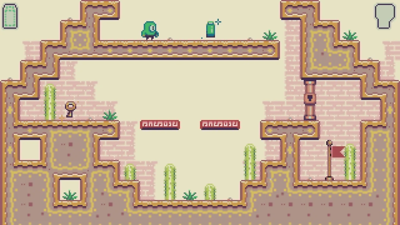 FILMECHANISMの「復元（リストア）」機能を示すゲーム画面（足場落下前）