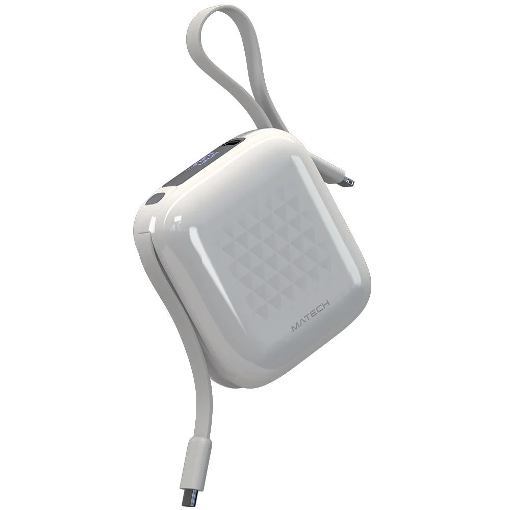 MATECH PocketCell 10000 モバイルバッテリー(ホワイト)