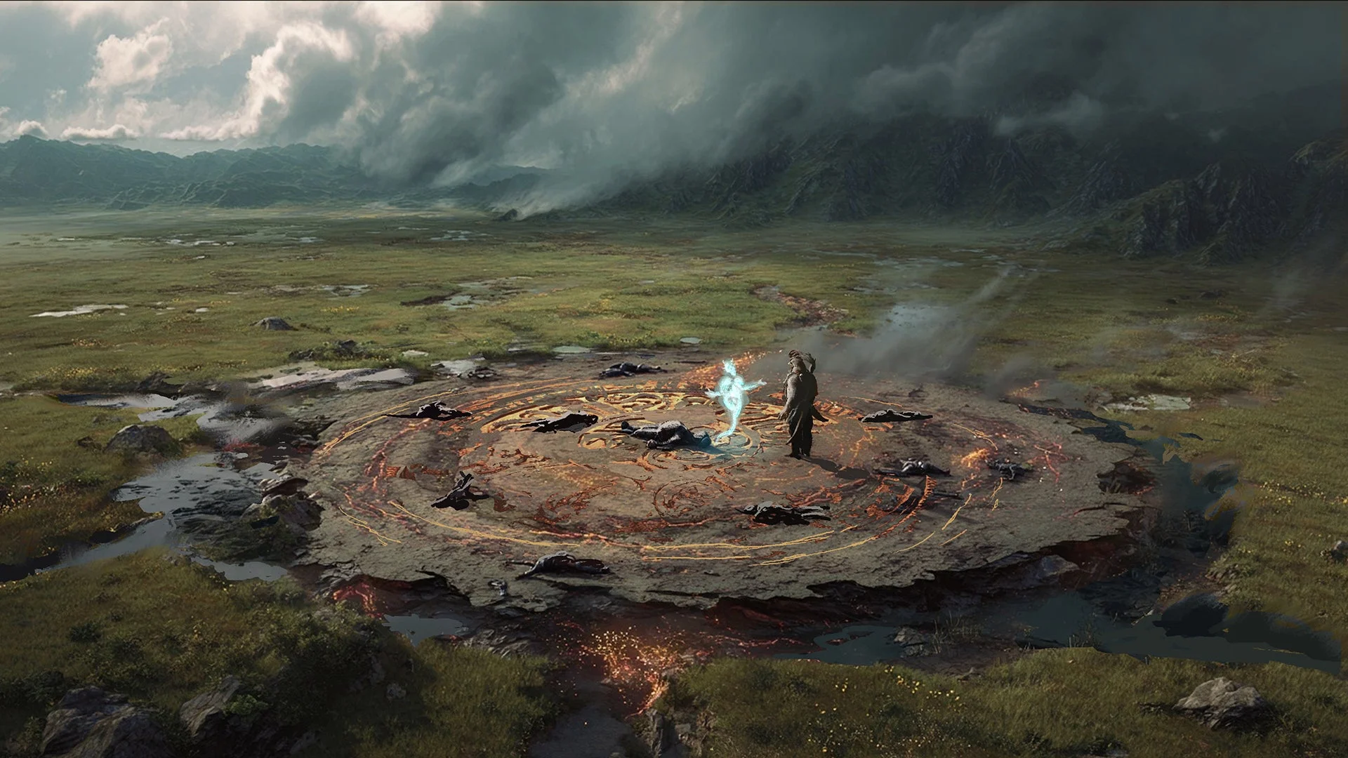 Project Windlessの広大なファンタジー世界と魔法陣