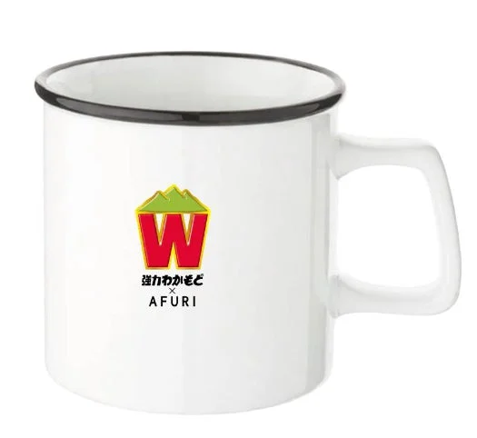 コラボロゴがプリントされたAFURI強力わかもとマグカップ