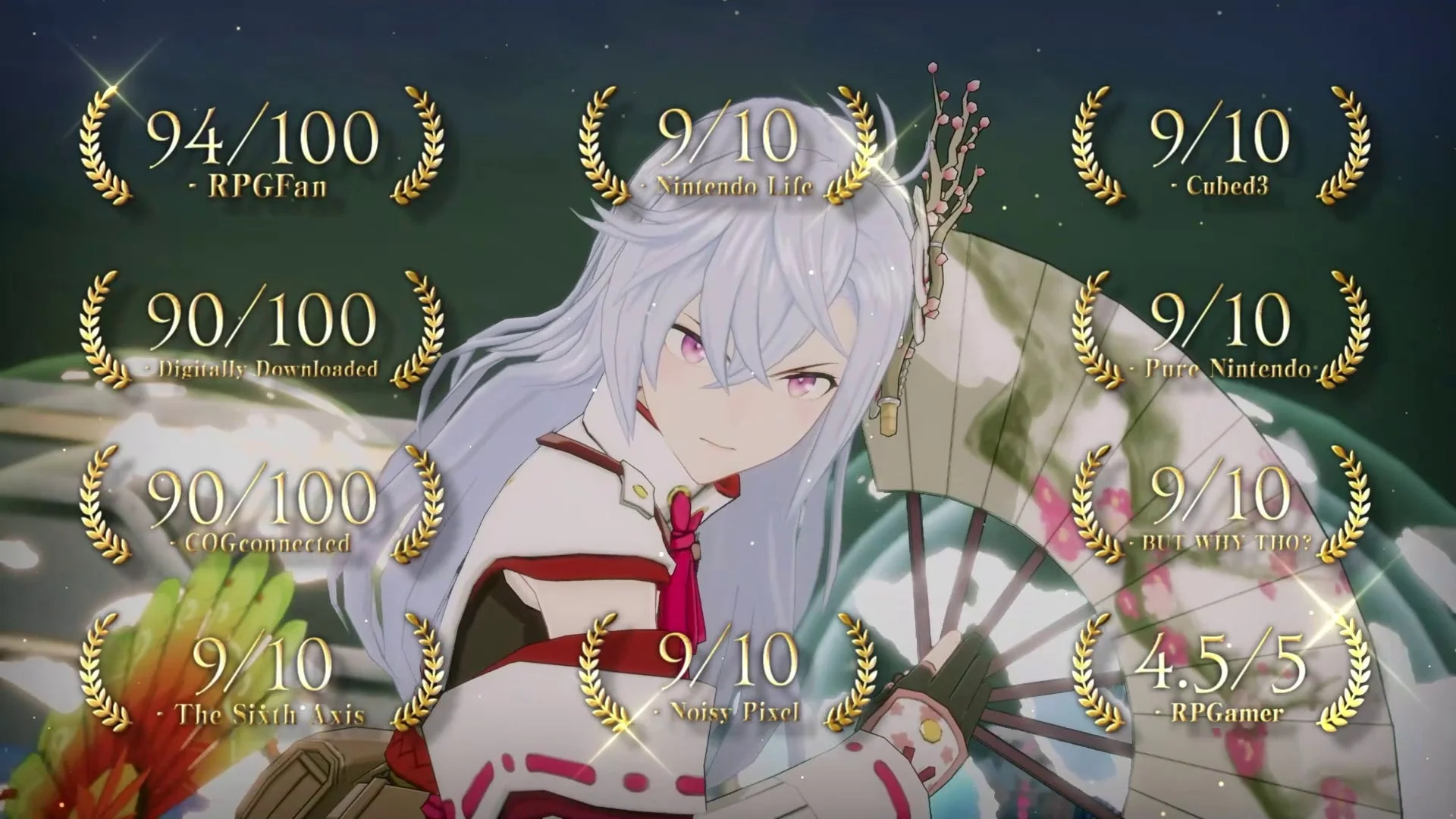 『龍の国 ルーンファクトリー』のアコレードトレーラーで紹介される各メディアの評価。