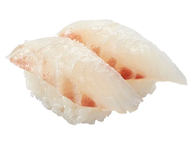 活〆真鯛の握り寿司二貫