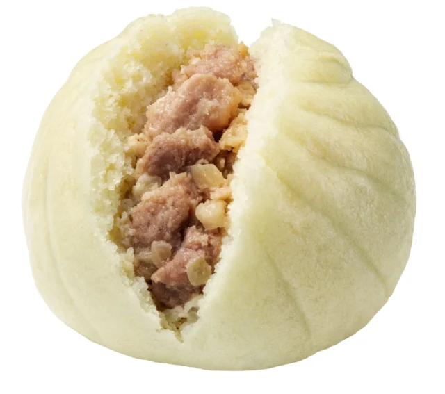 極旨 黒豚まん（通常版）の断面