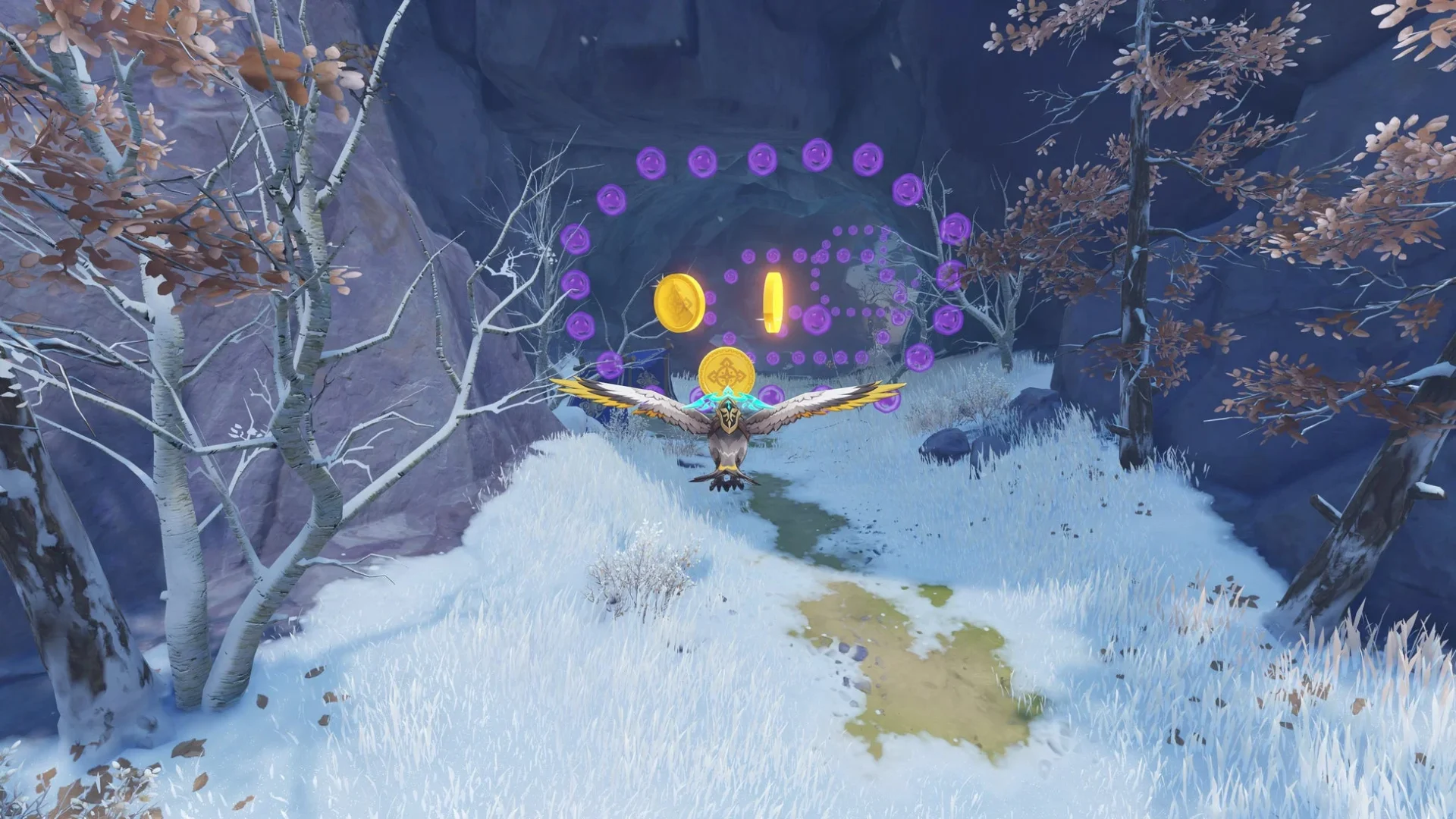 新イベント「飛行挑戦」のゲームプレイ画面。