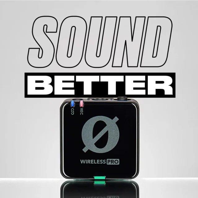 RODE Wireless PROの本体と「SOUND BETTER」の文字