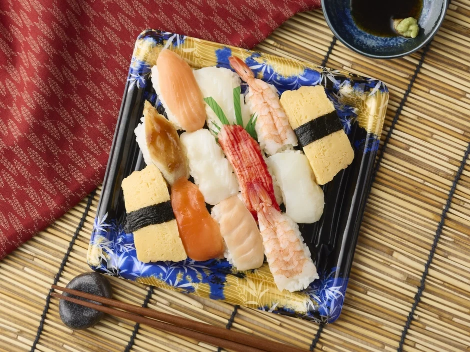 通常の得々にぎり寿司12貫。