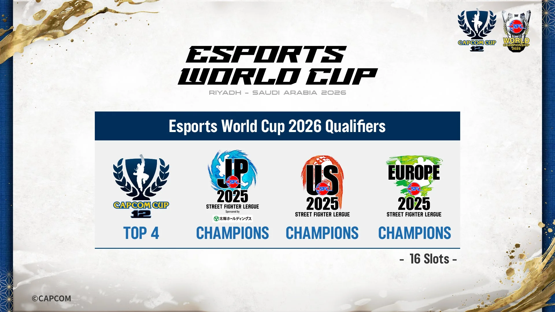 Esports World Cup 2026の出場権獲得条件を示す図