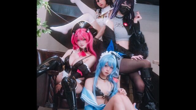 ロマンティックバレンタイン！　千咲てら、『勝利の女神：NIKKE』キャラクターの豪華集合コスプレを披露