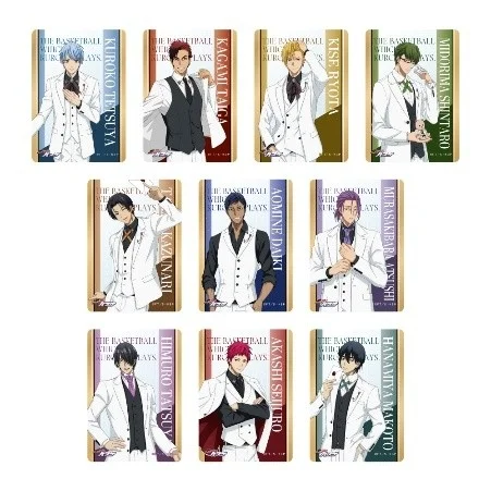 GiGOコラボカフェ「黒子のバスケ」クリアシート～白スーツver.～全10種。