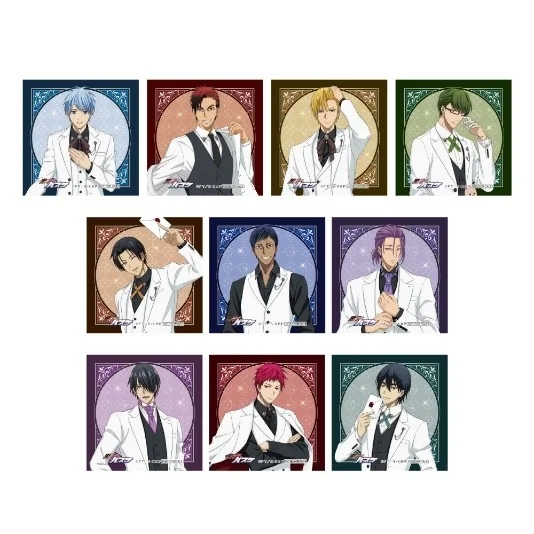 「黒子のバスケ」GiGOコラボカフェのグッズ購入特典オリジナルステッカー全10種。