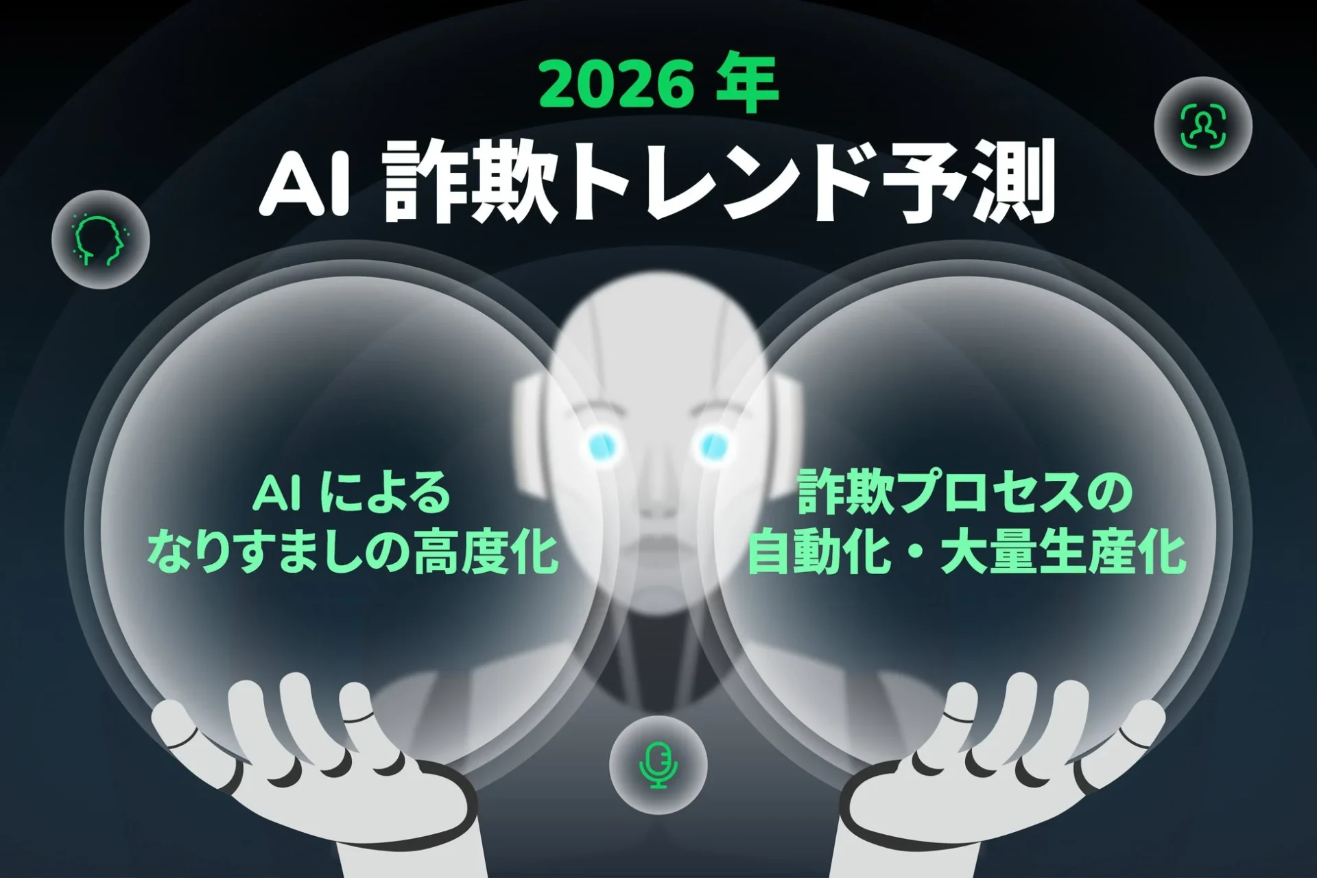 2026年 AI詐欺トレンド予想を示すWhoscallのメインビジュアル
