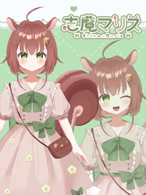 CORECATIS VIRTUAL PROJECT所属VTuber志魔マリスのキャラクタービジュアル