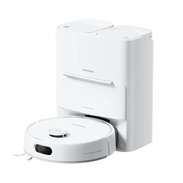 SwitchBot お掃除ロボットS20の本体と自動ゴミ収集ステーション