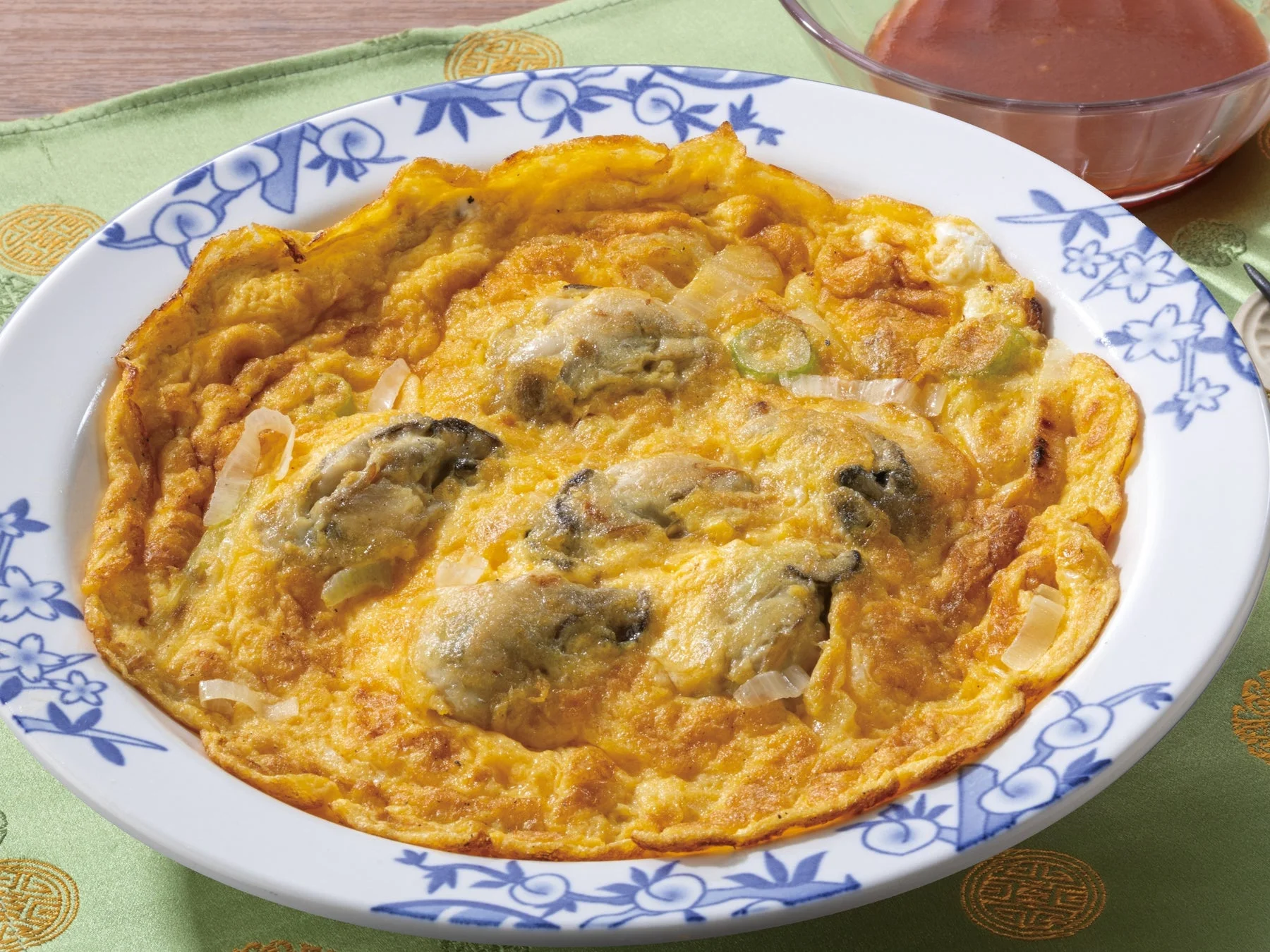 バーミヤン台湾展のミシュラン監修「蚵仔煎（牡蠣オムレツ）」