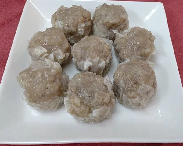 横浜大昌の九州産黒豚焼売。甘みとコクが特徴。