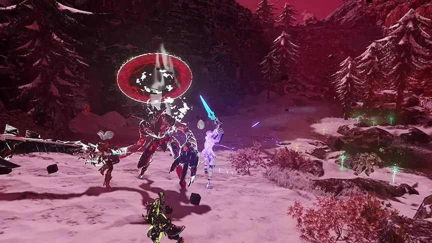 期間限定緊急クエスト「星壊の白焔」の戦闘シーン