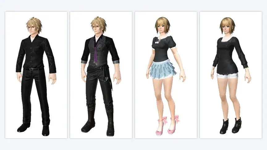 「PSO2メモリーズFeb'26」で再登場する過去のアバターアイテム（男性用）