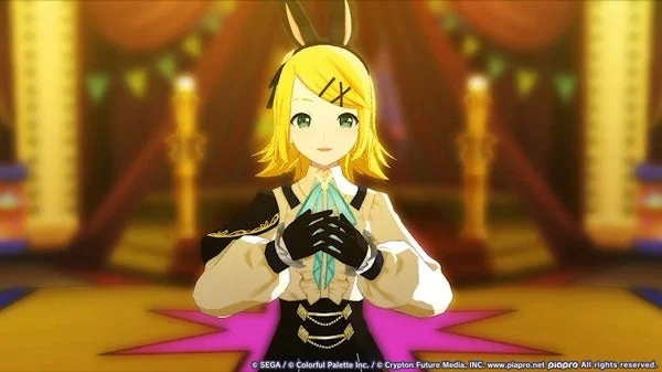 「プロジェクトセカイ」鏡音リン「Soft fur attendant」ライブ衣装