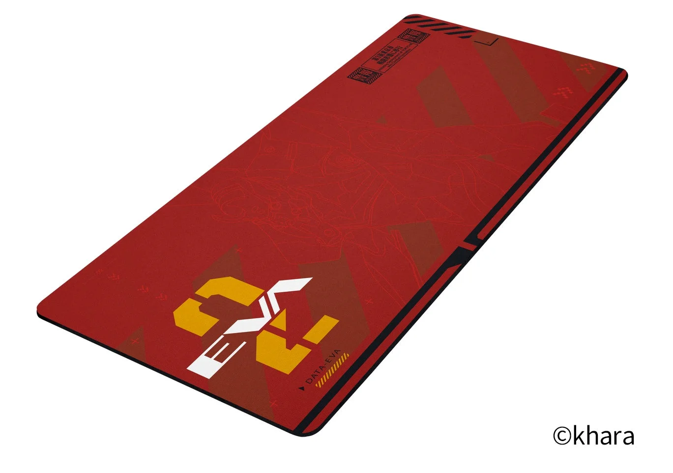 エヴァ2号機デザインのRazer Gigantus V2 XXLゲーミングマウスパッド斜め