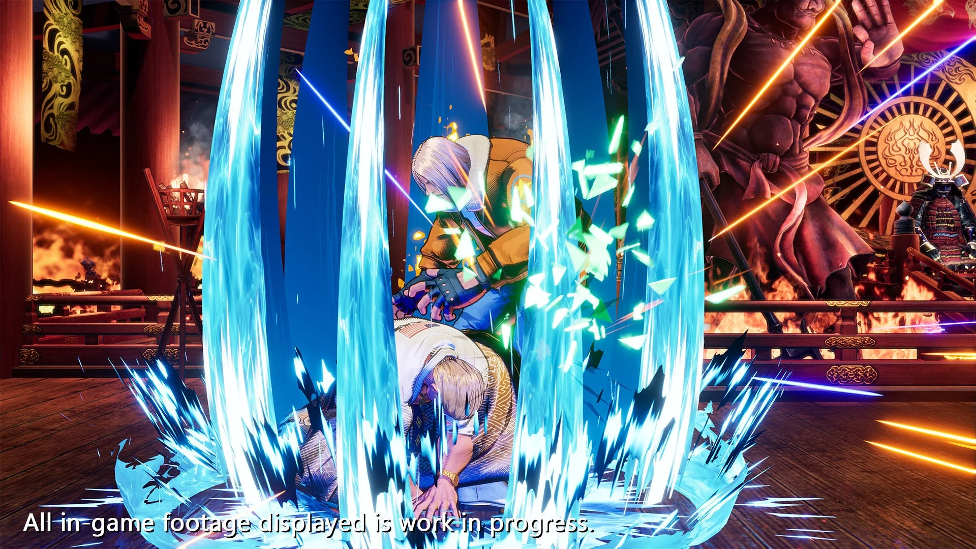 ナイトメアギースの強力な技が炸裂するバトルシーン