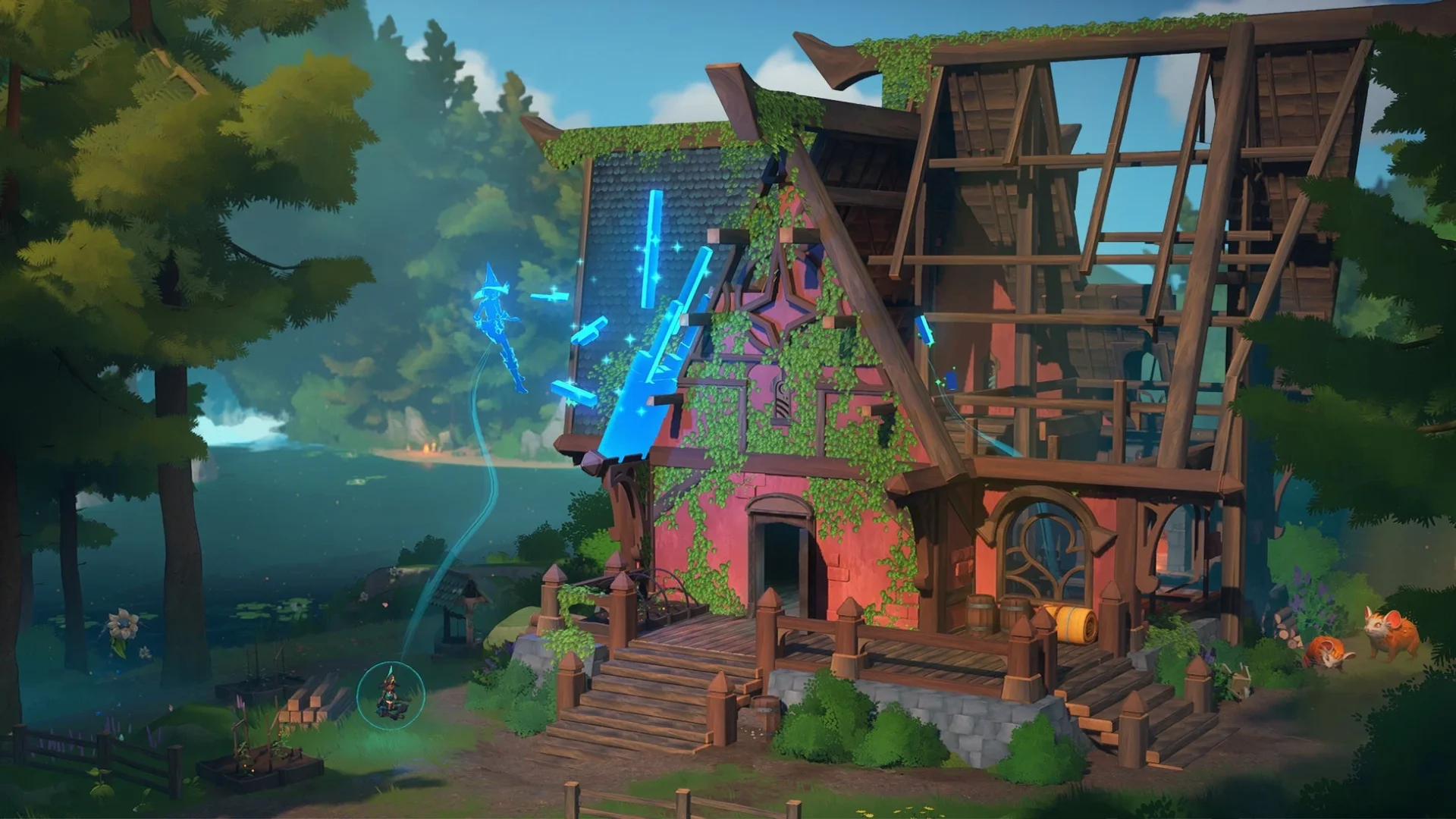 『Witchspire』で建設中の魔法の家