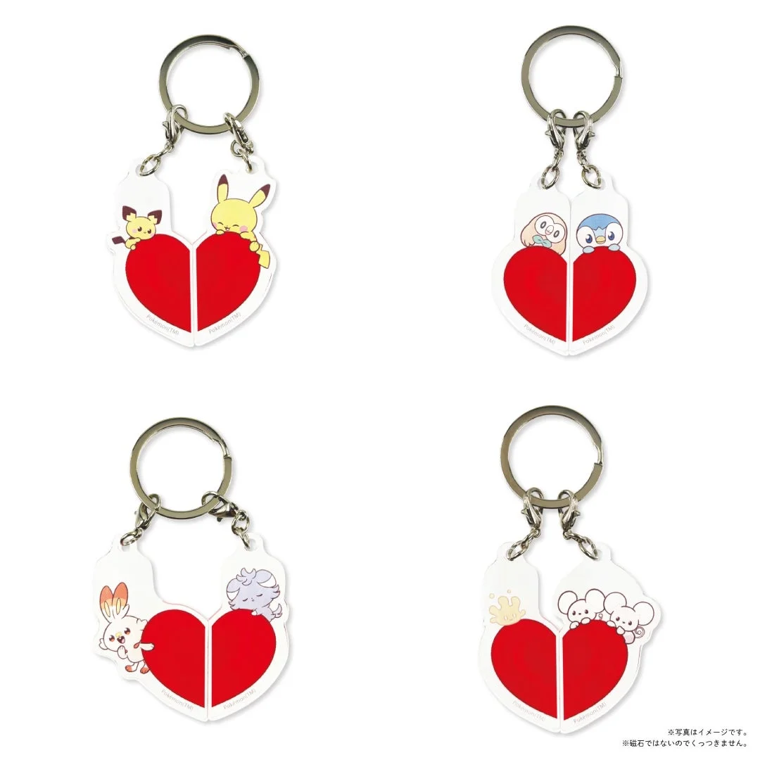 先行発売商品 ハート2連アクリルキーホルダー全4種