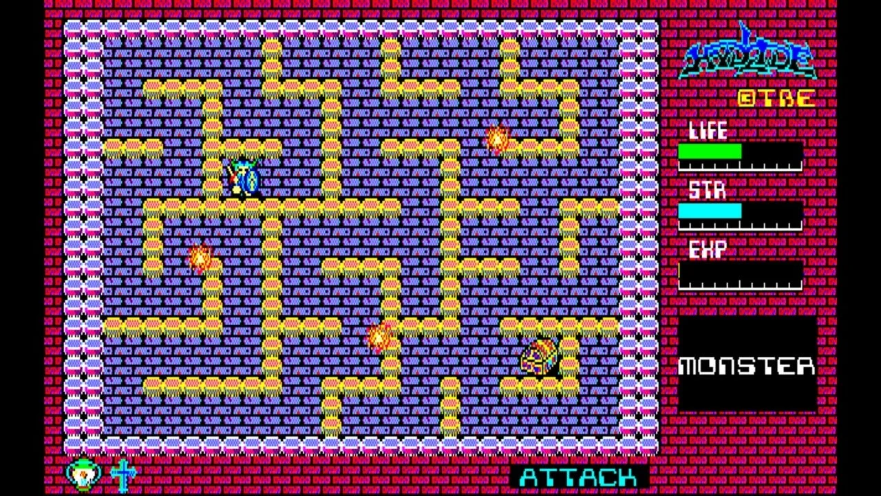 ハイドライド ゲームプレイ画面2