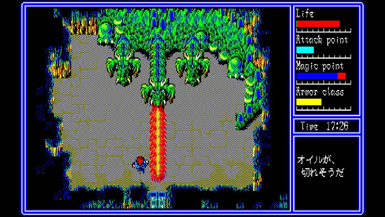 ハイドライド3 ゲームプレイ画面2