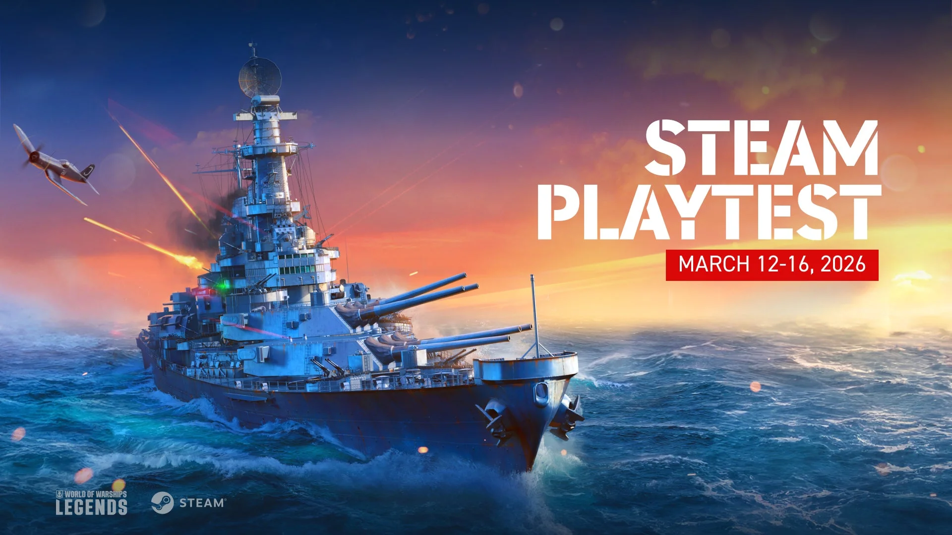 World of Warships: Legends Steam版CBTの告知ビジュアル
