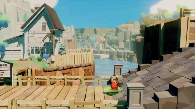 『DAMON and BABY』の探索パートにおけるゲームプレイ画面