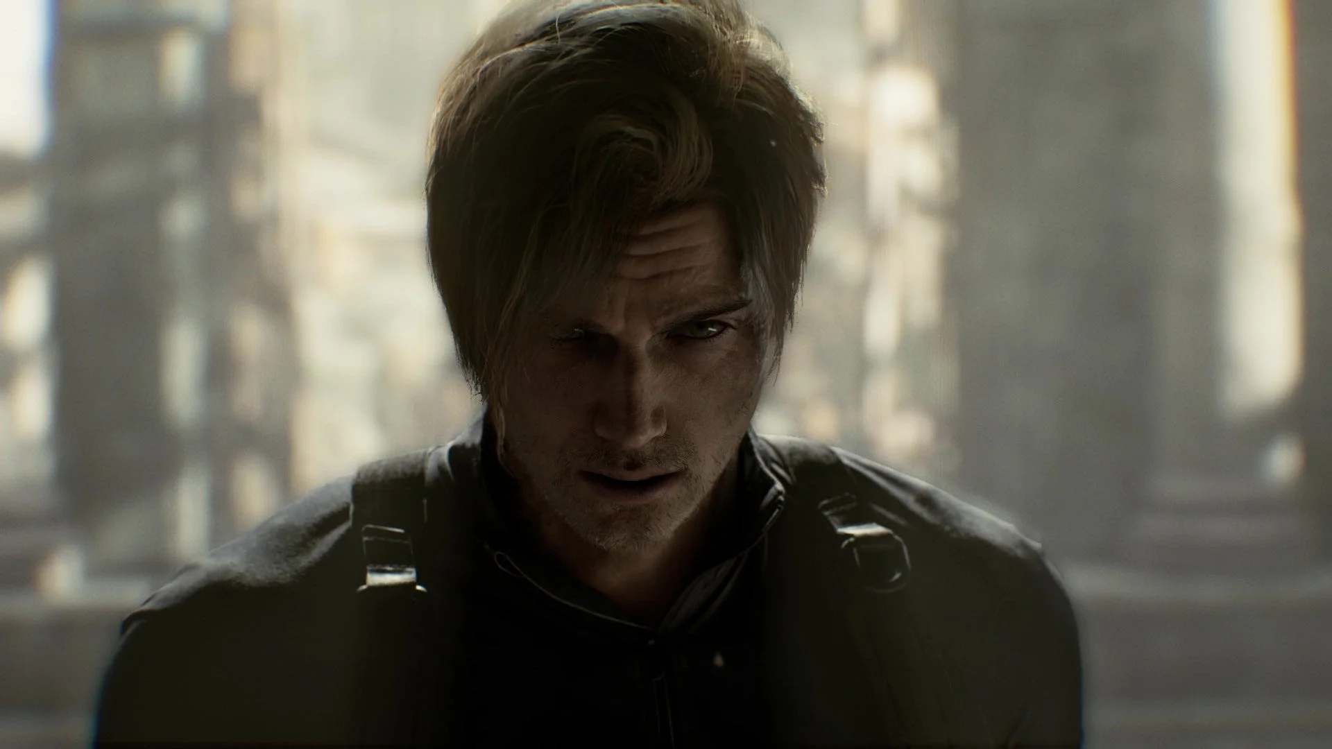 「バイオハザード レクイエム」に登場するレオン・S・ケネディのゲーム画面