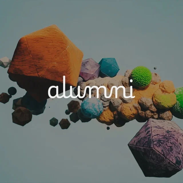 映像制作を担当するクリエイティブユニットalumniのロゴイメージ