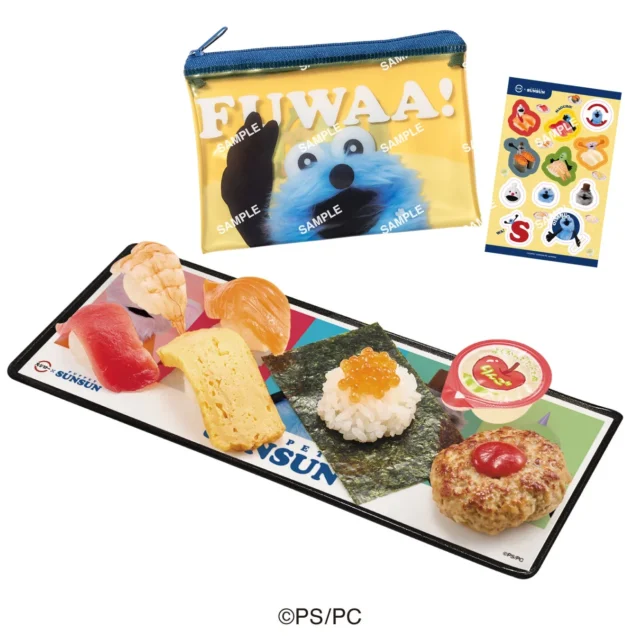 コラボ限定クリアポーチ＆シール付き「ぷちローセット」