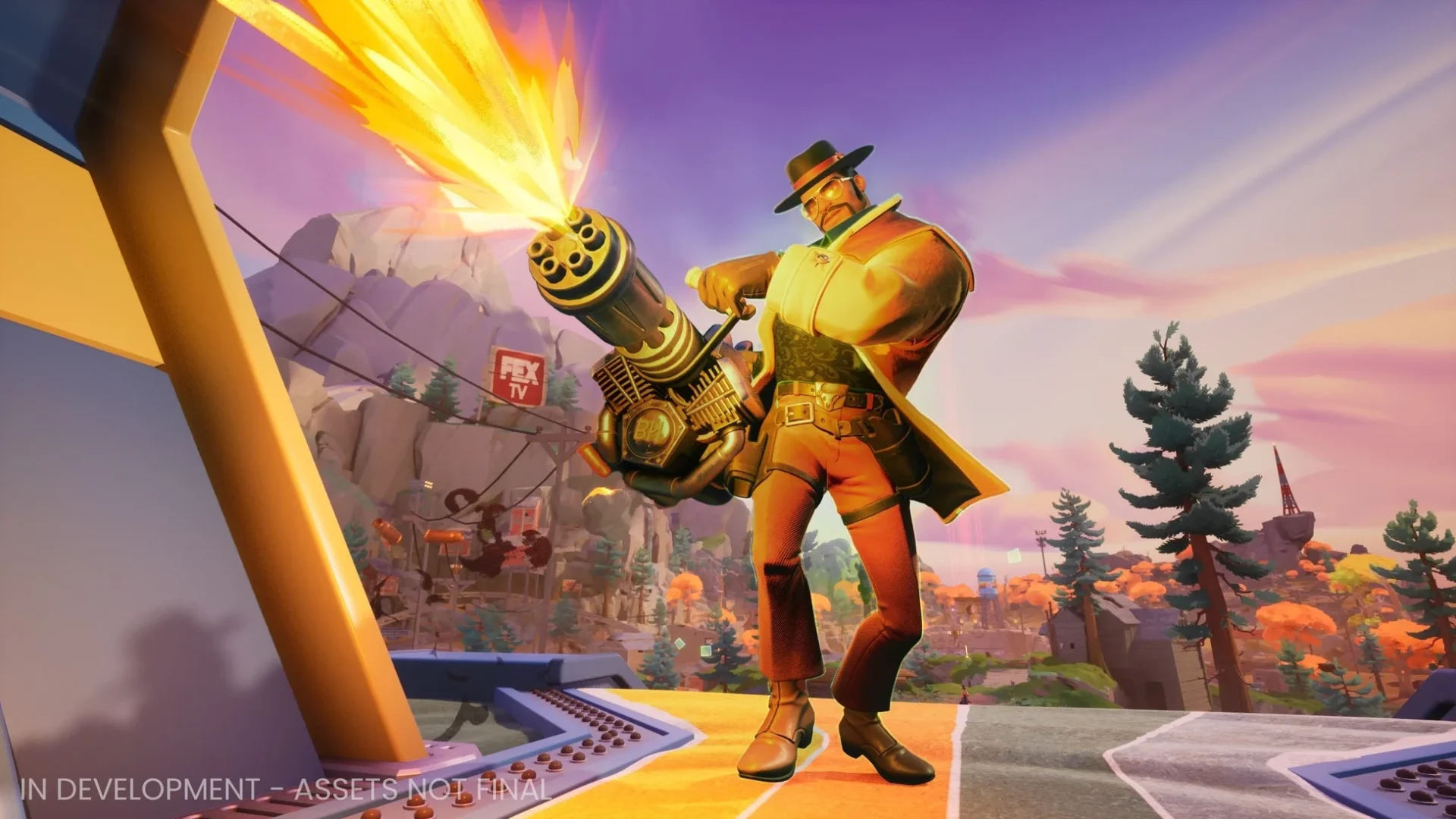 『Last Flag』のゲームプレイ画面、キャラクターが銃を構える