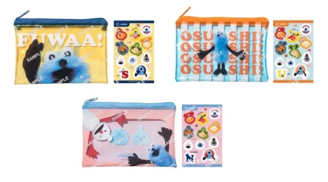 パペットスンスンコラボ限定クリアポーチ＆シール全3種のイメージ