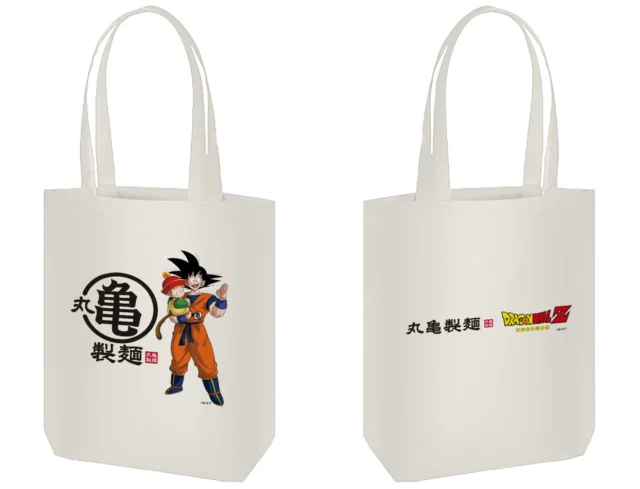 丸亀製麺ドラゴンボールZオリジナルトートバッグのデザイン
