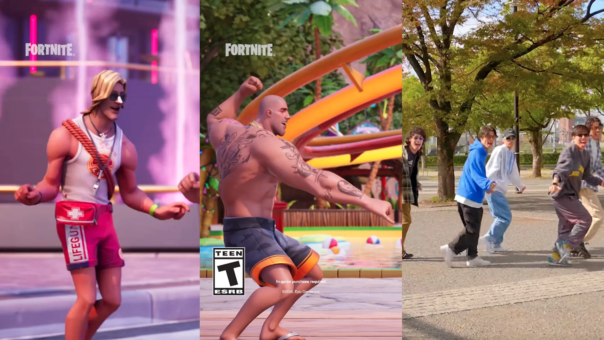 FortniteのエモートとHoodie famのオリジナルダンス