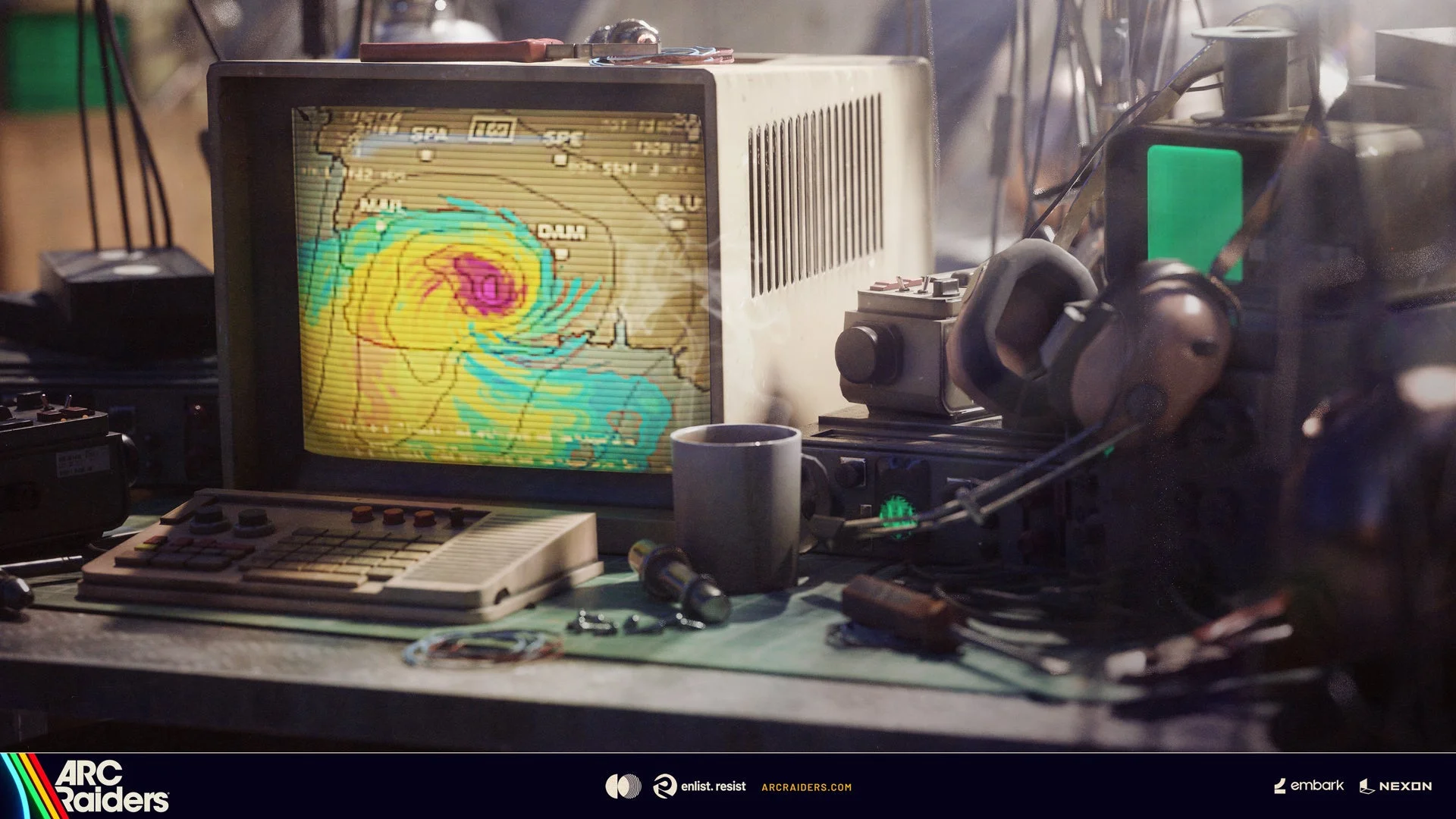 期間限定プロジェクト「気象監視システム」のゲーム画面