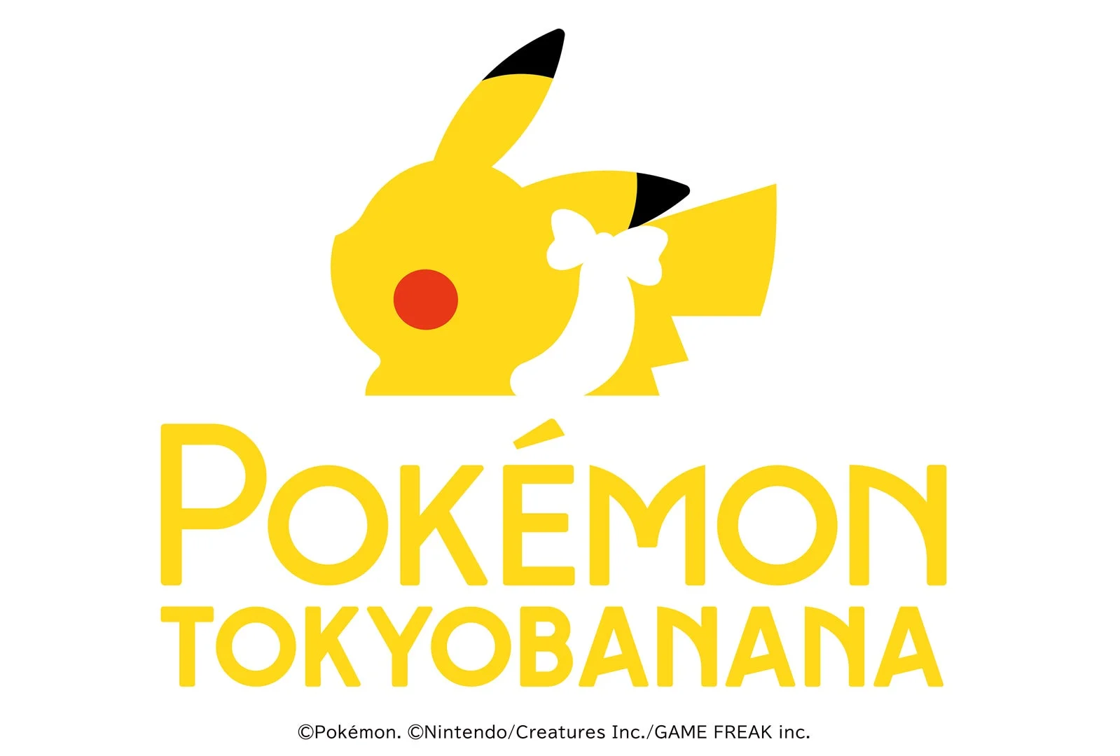 ポケモン東京ばな奈のロゴマーク。ピカチュウと文字。