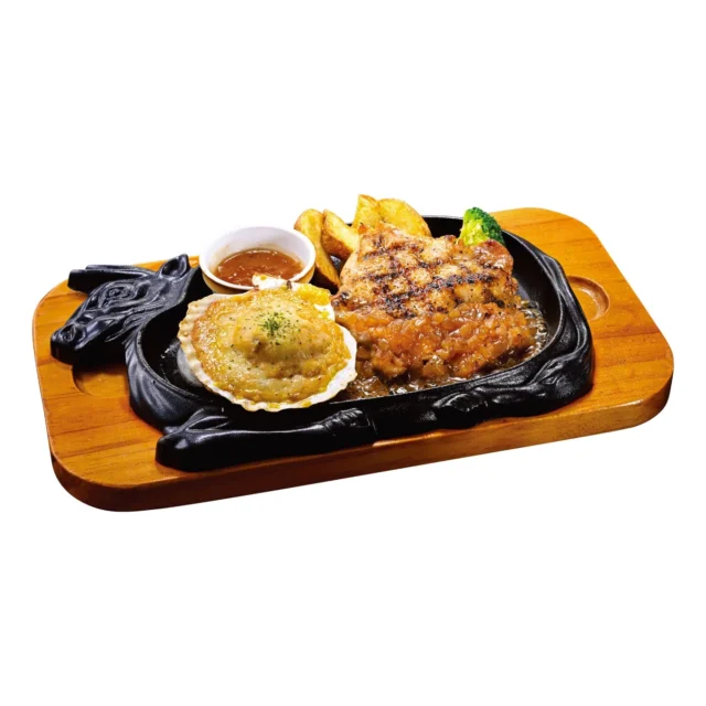 殻付きホタテとグリルチキン200gのセット