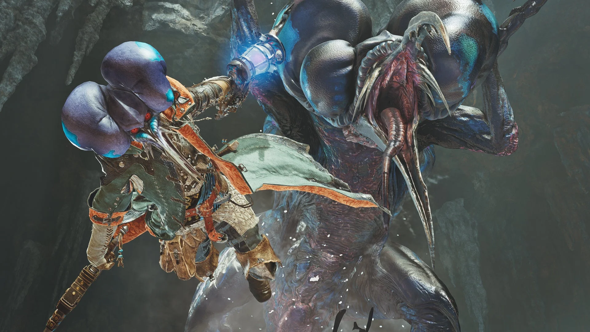 イベントクエスト「ププロポルは泣いてない」でププロポルと戦うハンター。