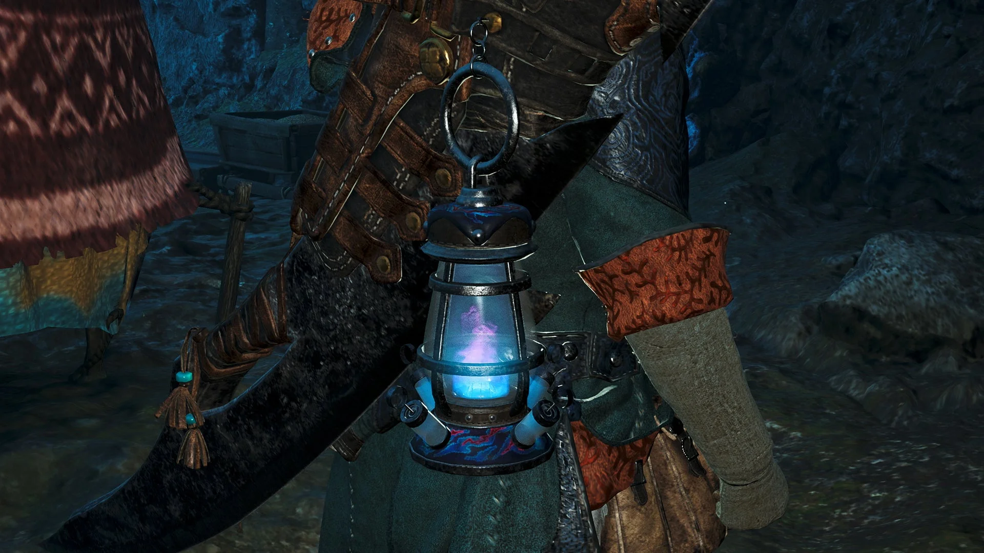 イベントクエスト「ププロポルは泣いてない」で入手できるチャーム「沼噴くガスのランタン」。