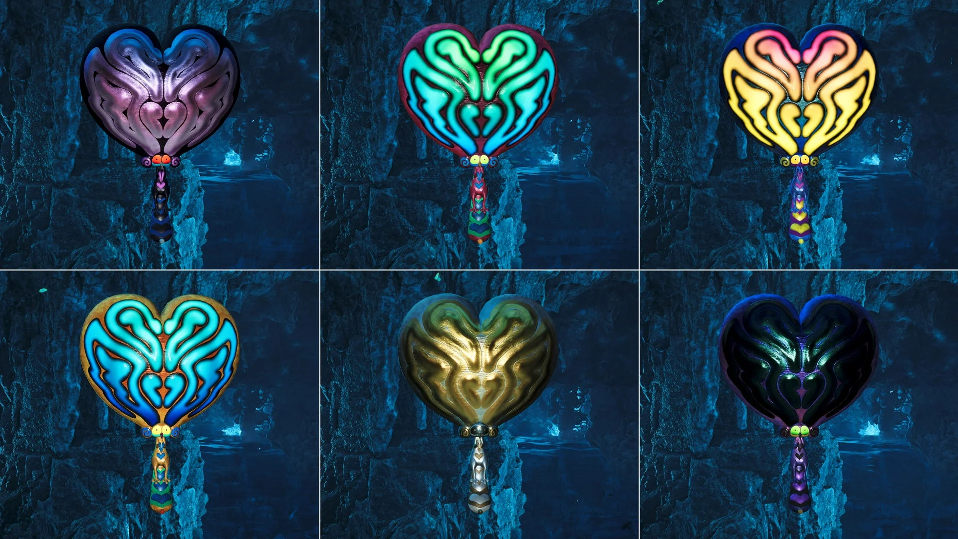 イベントクエスト「ププロポルは泣いてない」で入手できる6種のチャーム「アナタのププロくん」。