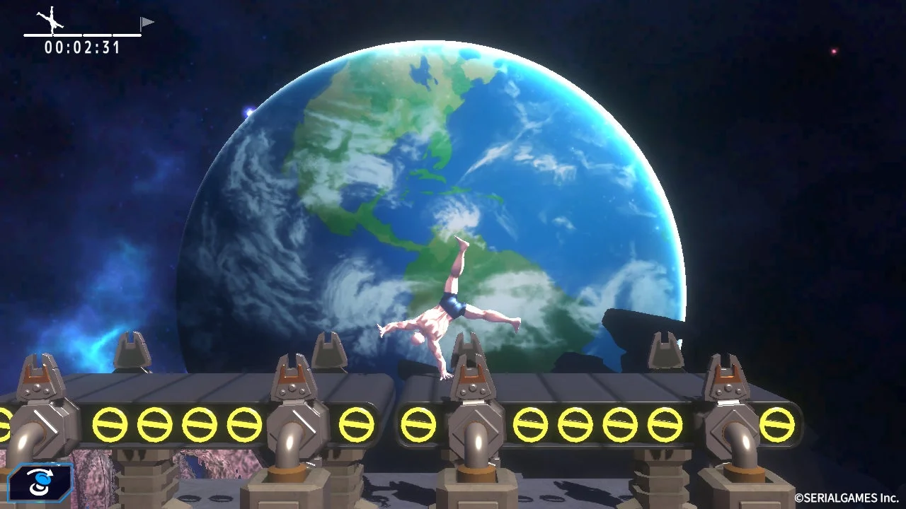 『ローリングマッチョ』ゲームプレイ画面1