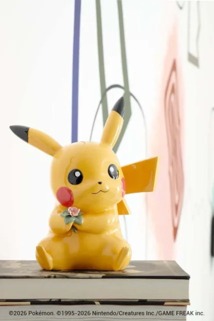 リヤドロのポーセリン作品「ピカチュウ」を飾った様子